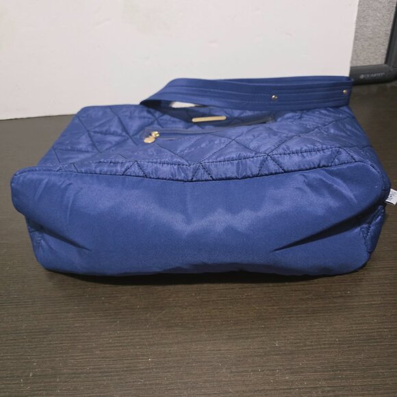Fit & Fresh Blue Metro Quilted Carry -All Tote w/ Insulated Lunch Compartment - Picture 8 of 12